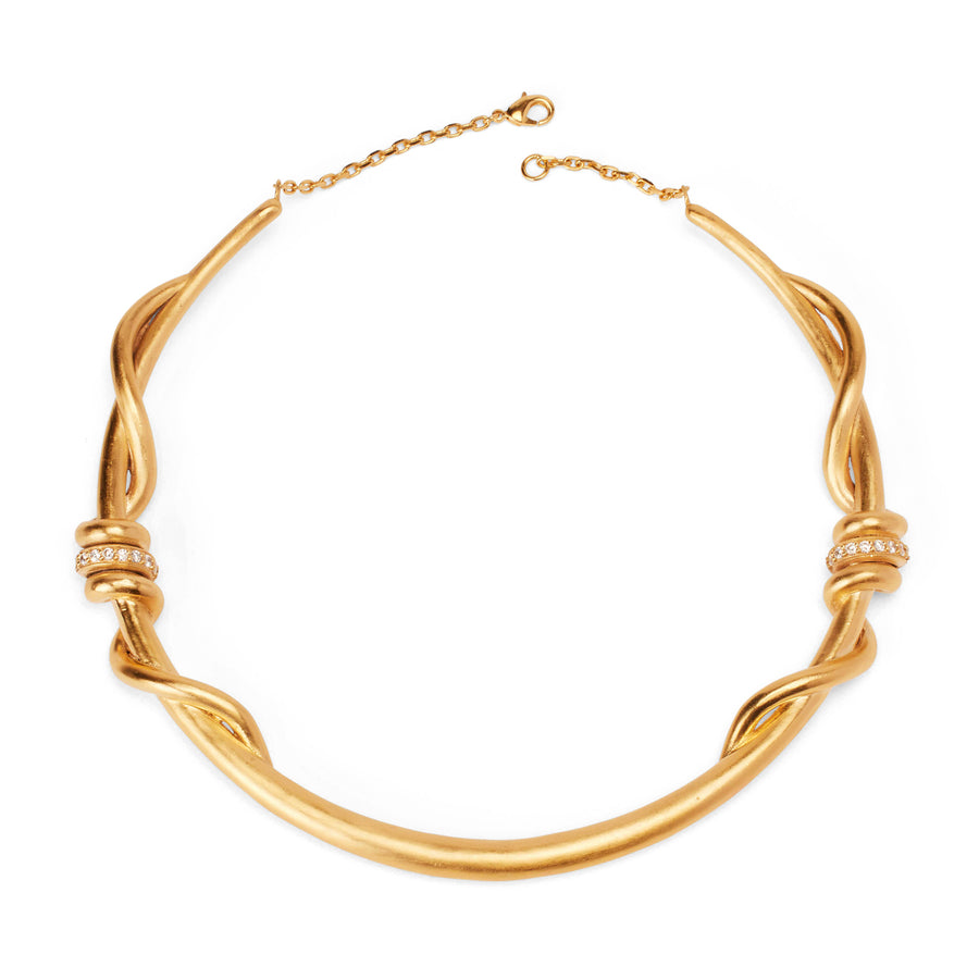 Devotion Collar in gold, a bold necklace collar from Thorne Dynasty by Bella Thorne.